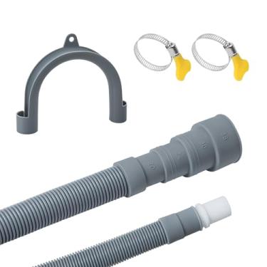 Imagem de Mangueira de drenagem para máquina de lavar 3 metros, kit de extensão de mangueira de drenagem universal para lavadora, máquina de lavar louça, desumidificador, mangueira de descarga flexível para LG