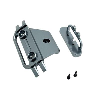 Imagem de oshhni Protetor frontal de carro RC 1/14, proteção de esteira RC, modelo de controle remoto, fácil de instalar, substituição de barra de proteção de metal, Cinza