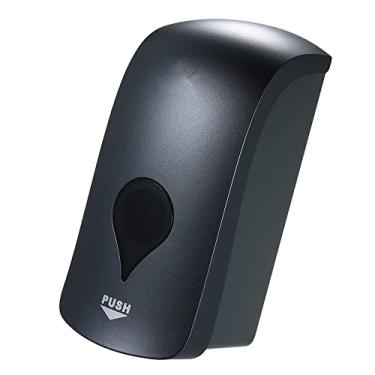 Imagem de Phefop Distribuidor de Sabonetes Líquidos de 1000 Ml, Sabonetes Manuais Montados na Parede Com Janela Transparente, Branca, ótima para Gel de Chuveiro, Shampoo Líquido, Sabonetes (GREY)