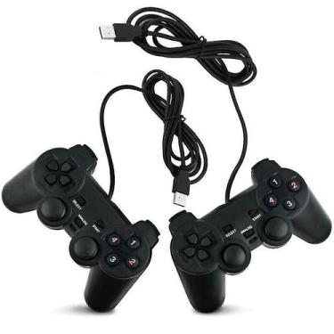 Imagem de Controladores de jogos usb pc computador gamepad com fio controlador d
