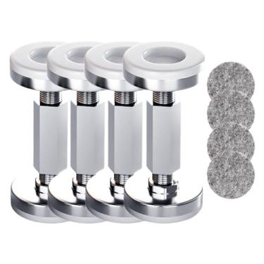 Imagem de Baoblaze 4x Cabeceira de Cama Roscada com Protetores para Móveis Acessórios Anti VIBRAÇÃO Ferramenta para Sofás de Parede de Sala Armários, Ajuste de 93 Mm a