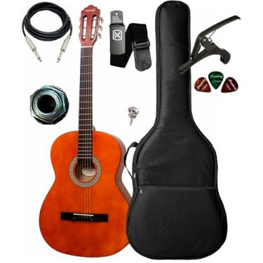 Imagem de Violão Canhoto Elétrico Giannini S14 + Capa Luxo E Acessórios (N)