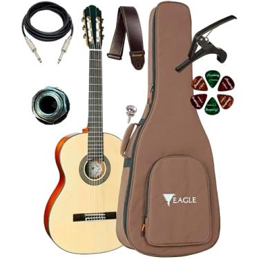 Imagem de Violão Canhoto Eagle Dh69 Eletroacústico Com Bag + Acessórios (NT)