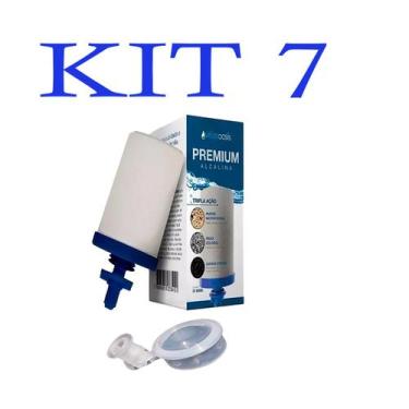 Imagem de Kit 07 Vela Para Filtro Barro Alcalina Tripla Ação + 07 Boia - Oasis