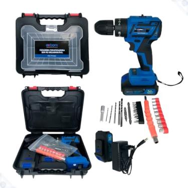 Imagem de Parafusadeira Furadeira Impacto 36V Brushless com Maleta, Kit de Acessórios Completo, Carregador e 2 Baterias