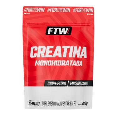 Imagem de Creatina Monohidratada 100 Pura FTW 500g Suplemento Em Pó Laudo Aprova