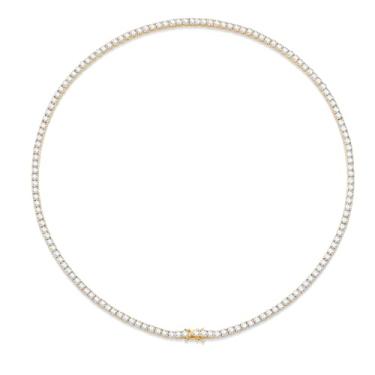 Imagem de RYKKZ Colares de corrente cubana e de tênis Iced Out – Banhado a prata com 5A+ CZ Bling – Colar estilo hip hop para homens e mulheres, 18 inches, Prata Latão Zircônia cúbica, Zircônia cúbica