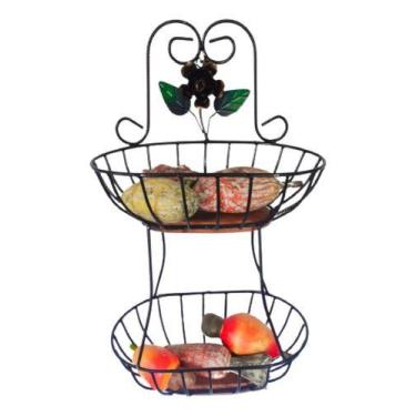 Imagem de Fruteira de parede 2 andares p - Art MM, Marron