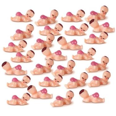 Imagem de Suprimentos de plástico para bebês para chá de bebê e jogo de cubos de