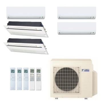 Imagem de Ar-Condicionado Multi Split Inverter Daikin 38.000 (3x Evap HW 9.000 + 2x Evap Cassete 1 Via 12.000) Quente/Frio 220V