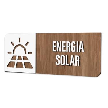 Imagem de Placa de Sinalização Indicativa - Energia Solar