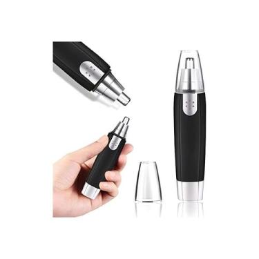 Imagem de Aparador de cabelo nasal O barbeador corta os pelos do nariz com bater