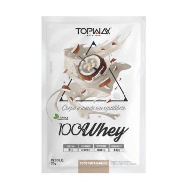 Imagem de Whey Protein Topway 100% Whey Sabor Coco com Baunilha 35g
