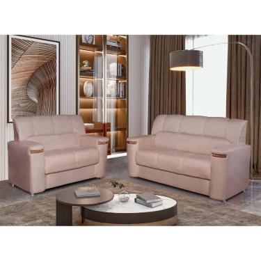 Imagem de Conjunto De Sofá 3x2 Lugares Styllus Caramelo Bello Estofados Max