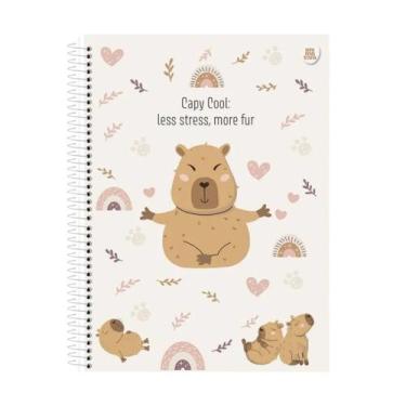 Imagem de Caderno Capivara Universitário Escolar 1 Matéria 80 Folhas - Animativa