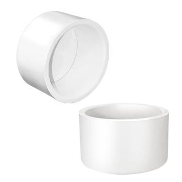Imagem de Tampão de extremidade de tubo de PVC de 4 cm branco para móveis de con