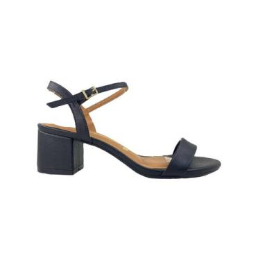 Imagem de Sandália Vizzano Salto Bloco Baixo 6291900, Preto, 37