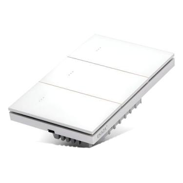 Imagem de Interruptor Mercúrio Lite 3 Botões Branco Zigbee 3.0 Ekaza EKGD-T408P-