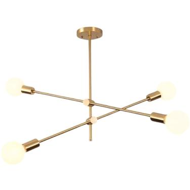 Imagem de Luminária 75Cm X 59Cm Pendente Metálico 4 Bocais E27 Lustre