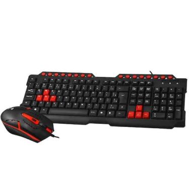Imagem de Kit teclado e mouse usb gamer c3tech gk-20v2bk 1200dpi abtn2 1.1mt - p