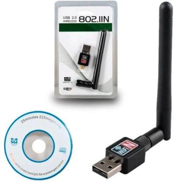 Imagem de Adaptador USB Wireless, AD-012, 900Mbps, Wifi, Com Antena - TSA
