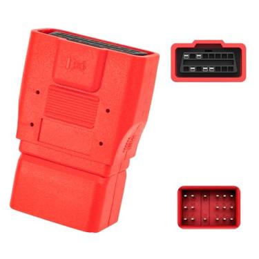 Imagem de JUTA Adaptador OBD adequado para Toyota OBD1 de 17 pinos para conector OBD2 de 16 pinos funciona com scanner de diagnóstico OBD-II