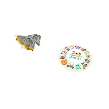 Imagem de Fenteer Tapete Listrado de Malha, Macio E Quente, Decoração de Sala de Jogos de Fazenda para Quarto, Sofá-cama, Cadeira, Tapete de área para Quarto Infantil,