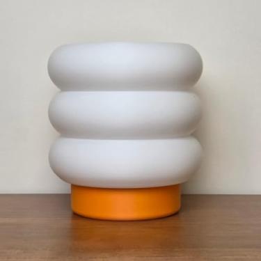 Imagem de Luminária e Abajur Mini Nuvem de Mesa LED para Quarto e Escritório | Design Moderno (Tangerina)