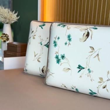 Imagem de Jogo de Lençol Cama 3 e 2 Peças Estamapados 100% Algodão com Elástico e Toque Macio (Queen, Botânia)