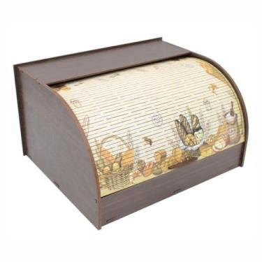 Imagem de Caixa De PãO Com Tampa RetráTil - Porta PãO Para PãO Quentinho