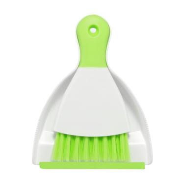 Imagem de NACENA Conjunto de mini pá de lixo e escova, conjunto de vassoura pequena e pá de poeira e mini vassoura de mão, conjunto compacto para mesa de casa, teclados, sofá, cozinha, animais de estimação