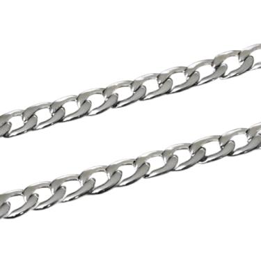 Imagem de Cordão Masculino Grumet 1x1 Aço Cirúrgico 316L 6mm 60cm ou 70cm Corrente Prata Espessura Média Elos Soldados Visual Robusto e Sofisticado Le Essence Masculine (60cm)