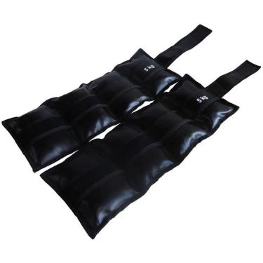Imagem de Par de Caneleiras Tornozeleira Academia Ginástica 5,0kg