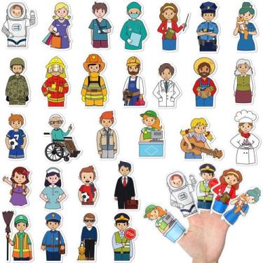 Imagem de Brinquedo de feltro macio Simgoing, 28 peças, Community Helpers, Finge