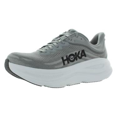 Imagem de HOKA Tênis masculino Bondi 9, Cinza galáctico/cinza estelar, 42
