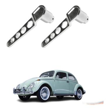 Imagem de Par Maçaneta Interna Esportiva Cromada Kombi G1 Fusca Até 77 [f103]