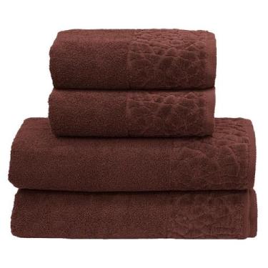 Imagem de Kit Jogo de Toalhas Dohler 4 Peças Banhão e Rosto Confort 500 g/m² 100