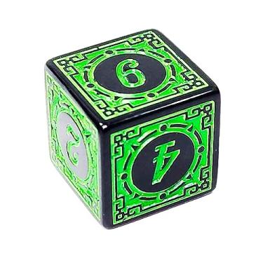 Imagem de Dado D6 Runas - 6 faces - RPG (Verde)