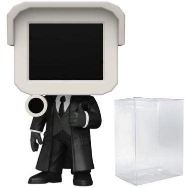 Imagem de POP Animation: Skibidi Toilet - Cameraman Funko Vinyl Figure (Bundled with Compatible Box Protector Case), Multicolor, 3.75 inches