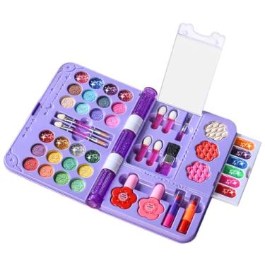 Imagem de Kit De Maquiagem Para Crianças - Brinquedo Educativo De Maquilhagem Lavável - Brinquedos de Maquiagem Faz de Conta,Para Crianças Adolescentes Aniversário Festa de Fantasia Atividades Internas Teatro E