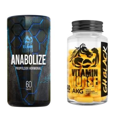 Imagem de Kit GH Black + Anabolize – Suplemento Natural Para Força, Massa e Vitalidade