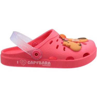 Imagem de Babuche Juvenil Disney Capivara Hype Menina - Grendene Kids, 32/33, Ro