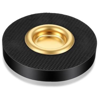 Imagem de Parada de violoncelo, descanso de pino de extremidade de violoncelo para protetor de piso, suporte de pino com copo de latão reforçado e base antiderrapante de nylon para maior estabilidade durante a