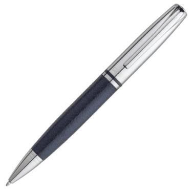 Imagem de Caneta Crown Personalizada Metal King Couro Esferográfica