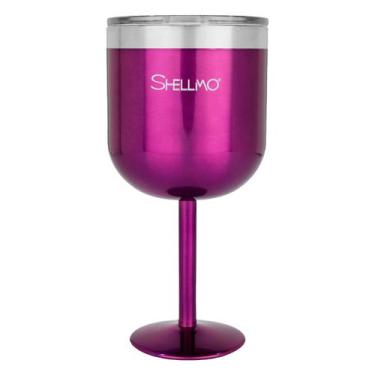 Imagem de Taça Térmica Shellmo a Vácuo com Tampa para Gin 530ml , Roxo #
