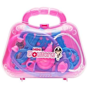 Imagem de Mini Maleta Rosa De Médico Infantil Diverção Das Crianças - PAKI TOYS