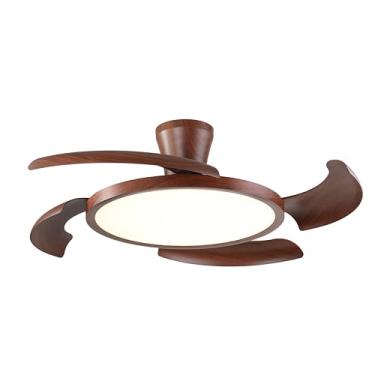 Imagem de VENTILADOR DE TETO ALISEU RETRÁTIL LÍRIO MOGNO BIVOLT COM CONTROLE REMOTO