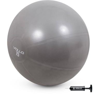 Imagem de Bola Suíça para Pilates e Yoga com Bomba 75cm VP1036 - Vollo