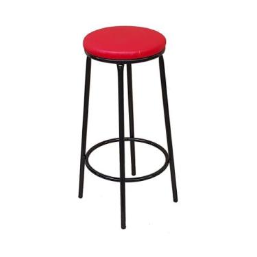 Imagem de Banqueta Fany Alta sem Encosto P/ Balcão com 70 cm de Altura Estrutura