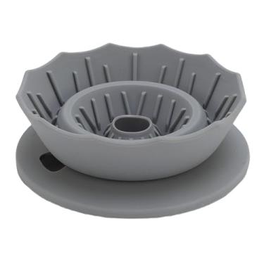 Imagem de TOPINCN Filtro de café Derramado de Silicone, Cone de Gotejador de Viagem Dobrável, Filtro de café Portátil de Qualidade Alimentar, Equipamento Manual de Suporte para Cafeteira para (Cinza)